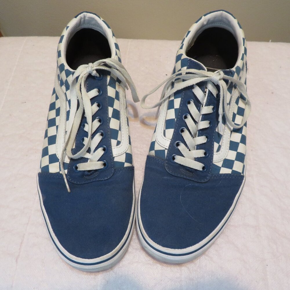 Van's Off the Wall Old Skool Blue Checkered Sneakers